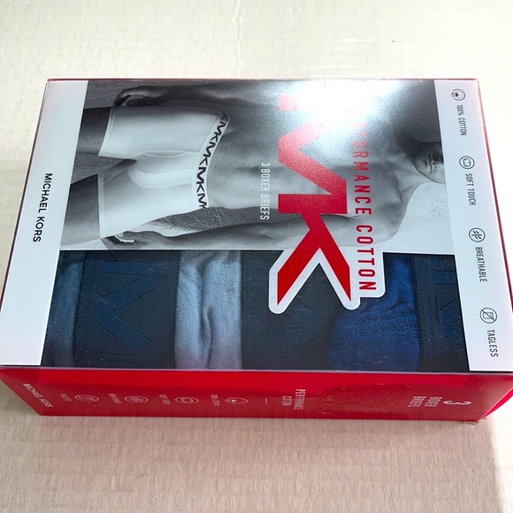 MICHAEL KORS Performance Cotton 3pack BoxersM,L,XL - Picture 4 of 6